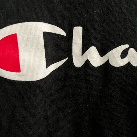 Champion Black Long Sleeve T-shirt. Size Small. - Picture 2 of 5